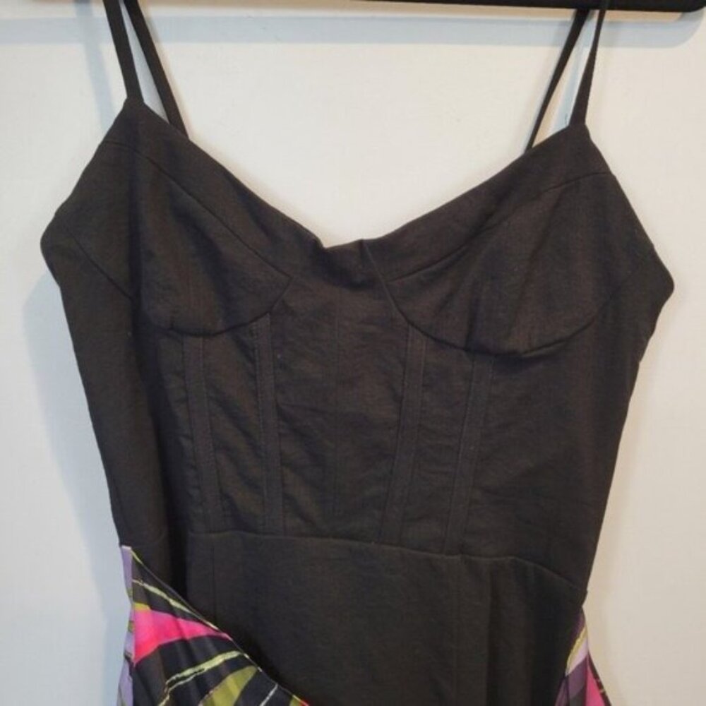 Zara | Contrasting Mixed Pareo Wrap Mini Dress Multicolored - Picture 7 of 10